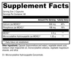 Ossopan 1100™ 120 Capsules Supplement Facts