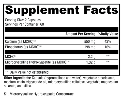 Ossopan 1100™ 120 Capsules Supplement Facts