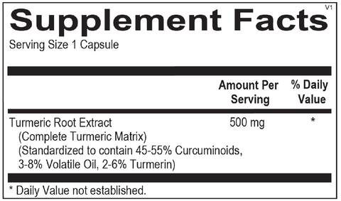 Chi Rho Chiropractic - Tri Force Curcumin Supplement Facts