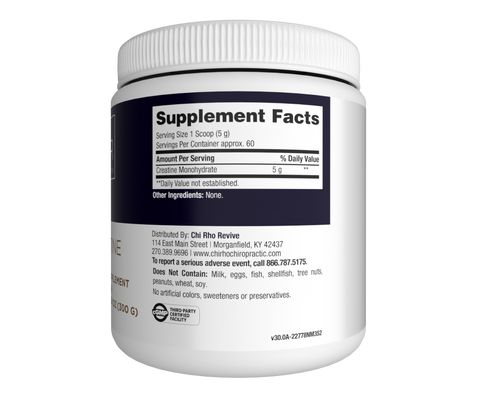 Chi Rho Chiropractic - Creatine Dietary Supplement Facts