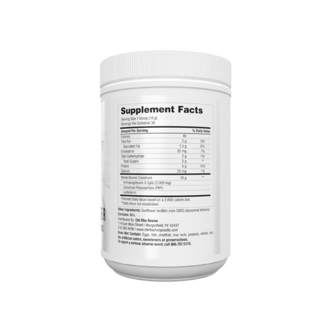 Immuno Revive Powder | Supplement Facts | Legacy Pure Supplements