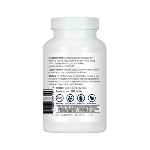 Melatonin Ultra | Supplement Facts | Legacy Pure Supplements