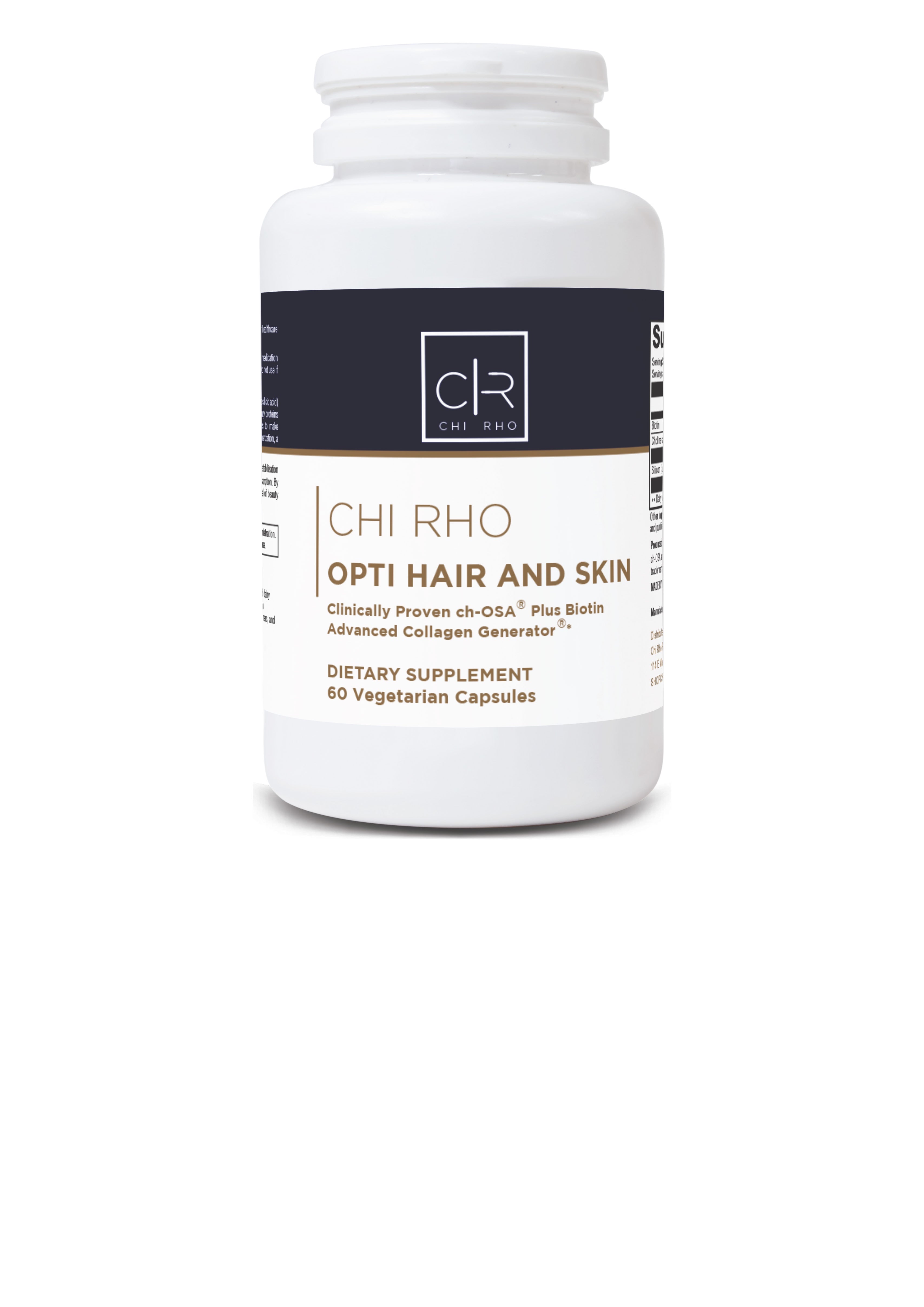 CHI RHO CHIROPRACTIC-OPTI HAIR AND SKIN DIETARY SUPPLEMENT