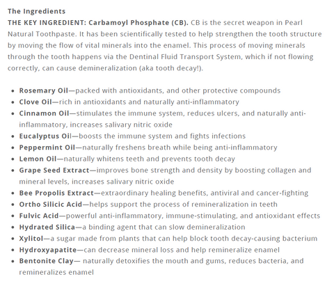 Pearl Natural Toothpaste