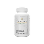 Legacy Pure Nattokinase dietary supplement bottle with 60 capsules for circulatory support