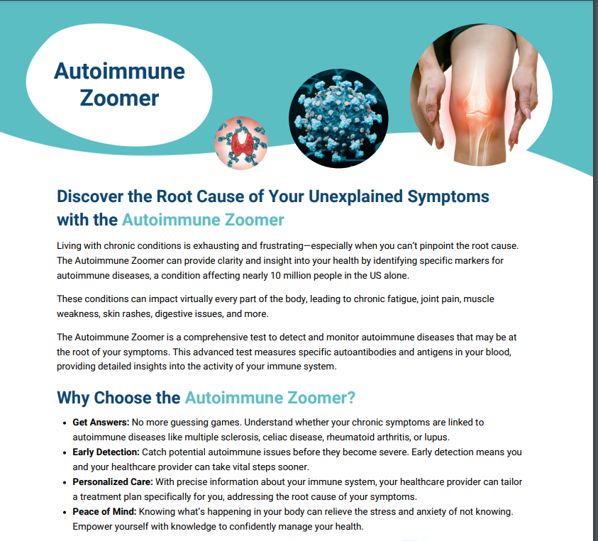 Auto Immune Zoomer Benefits