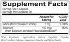 Chi Rho Chiropractic - Selenium Iodine Supreme Dietary Supplement Facts